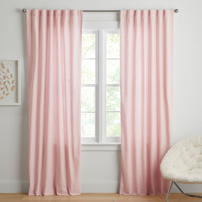 Cotton Linen Curtain - 44&quot; Wide