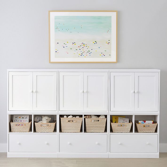 Cameron 3-Cabinet Wall System with Cubby Drawer Bases