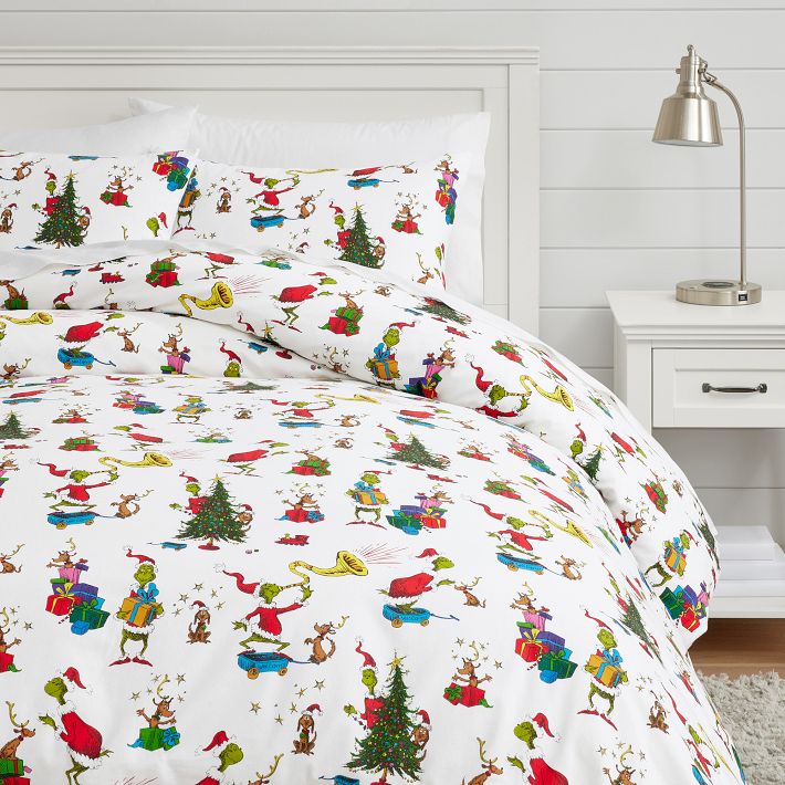 Pottery barn outlet grinch bedding