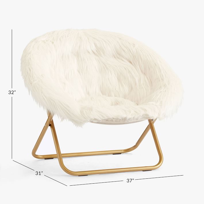 Faux fur shop hang around chair