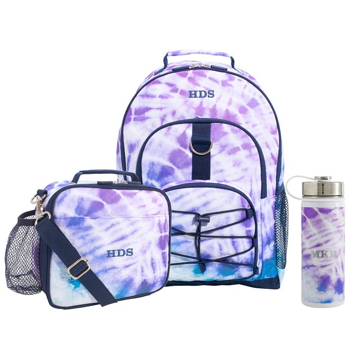 Purple Navy Laguna Large Backpack and Cold Pack Lunch Bundle, Set of 3