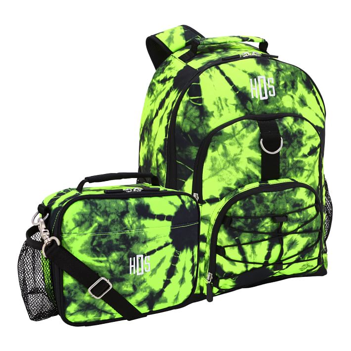 Gear-Up Santa Cruz Tie-Dye  Backpack &amp; Cold Pack Lunch Box Bundle, Set of 2
