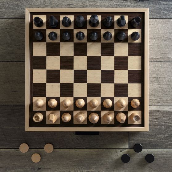 Luxe Maple Collection Chess & Checkers Pottery Barn Teen