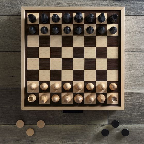 Luxe Maple Collection - Chess & Checkers
