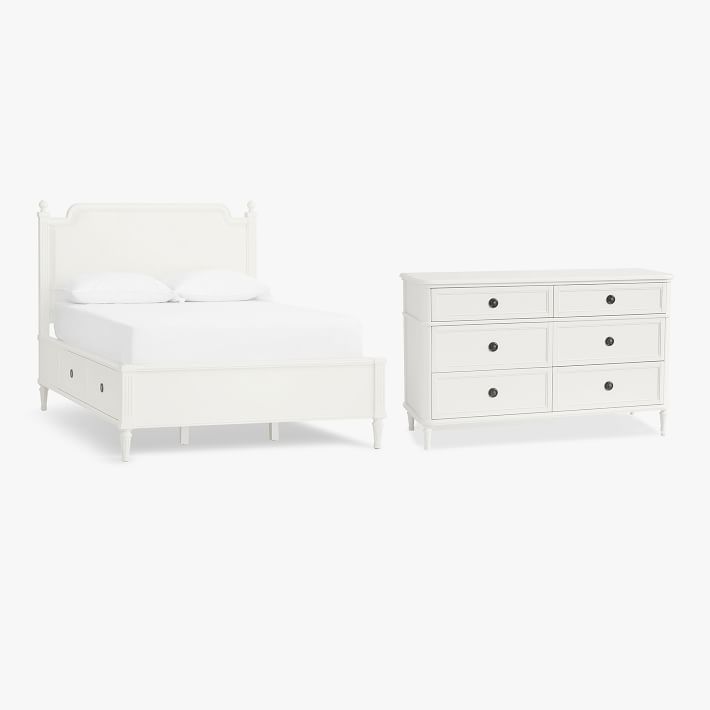 Colette Storage Bed &amp; 6-Drawer Dresser Set