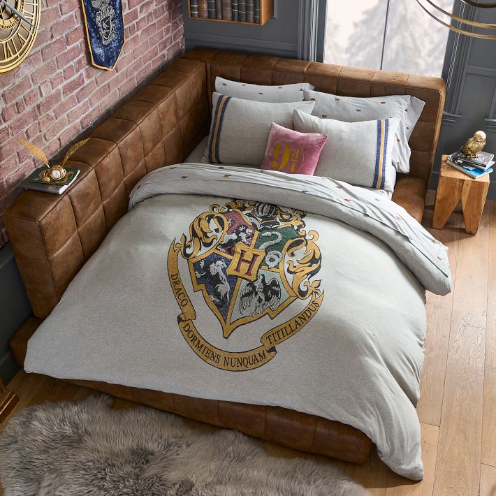 Harry Potter Vintage Jersey Organic Duvet Cover Pottery Barn Teen