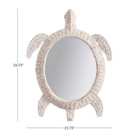 Woven Turtle Mirror w/ Hook