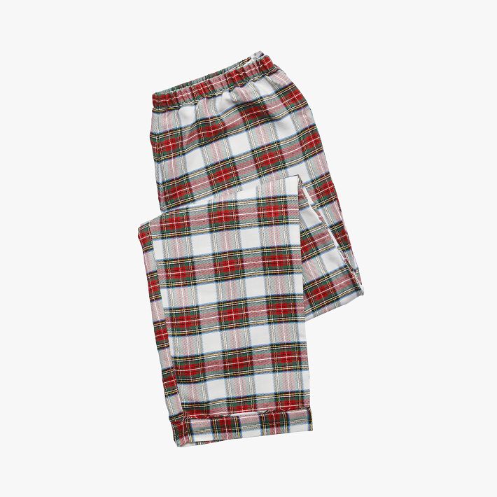 Matching Plaid Flannel Pajama Shorts for Men -- 7.5-inch inseam