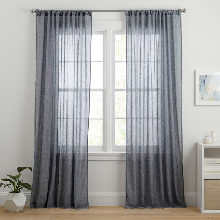 Cotton sheer store curtains