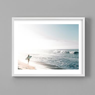 Surfer Girl Framed Art by Minted® | Wall Prints | Pottery Barn Teen