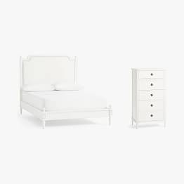 Colette Classic Bed & 5-Drawer Dresser Set
