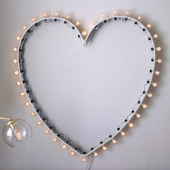 Heart Marquee Wall Light