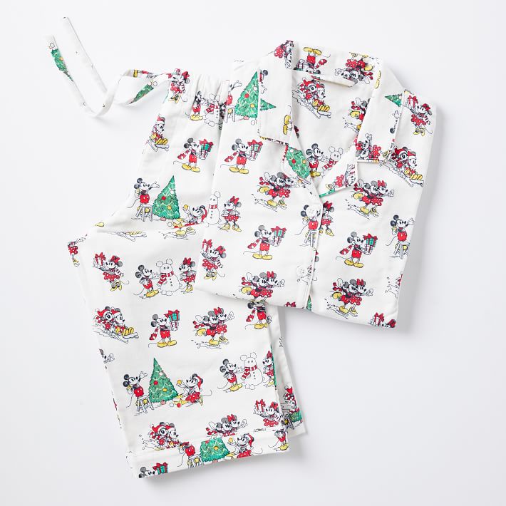 Disney Mickey Mouse Holiday Flannel Pajama Set