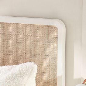 Dorm No Nails Rattan Headboard | Pottery Barn Teen