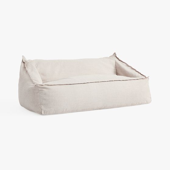 Eco-Performance Textured Weave Oat Double Modern Lounger