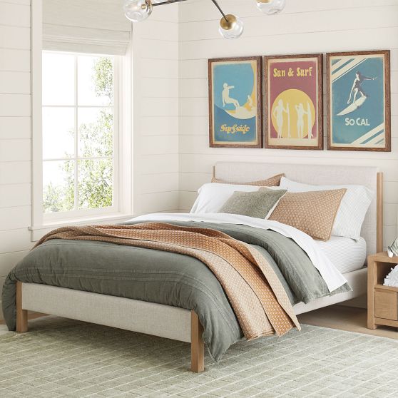 Averil Upholstered Bed | Pottery Barn Teen