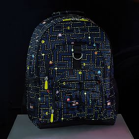 Gear-Up PAC-MAN Glow-in-the-Dark  Backpack