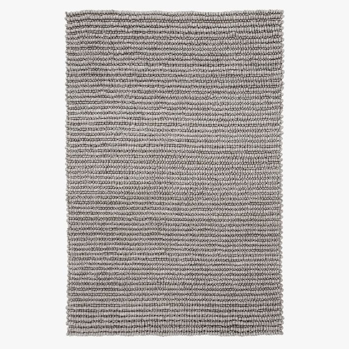 Textured Wool Rug - Greige