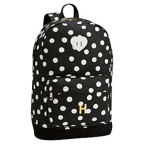 Emily &amp; Meritt Black/White Dot Backpack