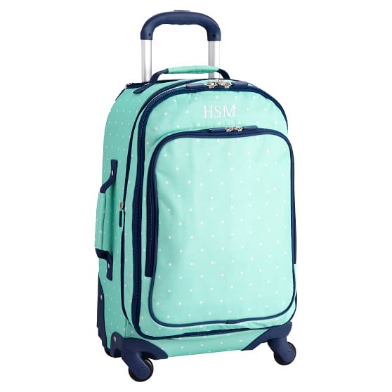 Jet Set Pool Pin Dot Carry-On Spinner | Teen Luggage | Pottery Barn Teen