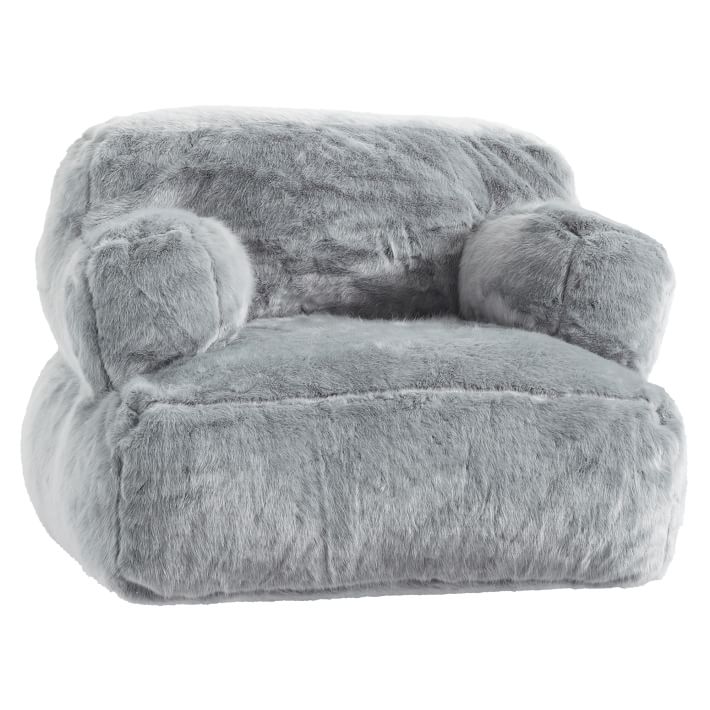 Eco Lounger, Iced Faux-Fur Quarry 
