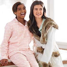 Loops-A-Lot Flannel Pajama Set, Dark Mint