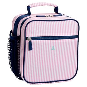 Pink Mini Stripe Classic Lunch Box For Teens | Pottery Barn Teen