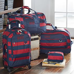 Getaway Red/Navy Rugby Carry-On Suitcase