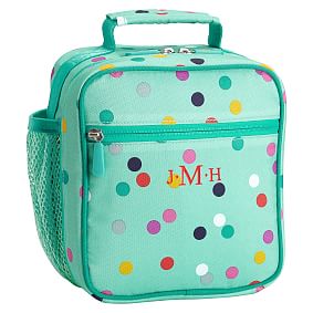 Gear-Up Mint Confetti Multi Dot Classic Lunch With Mesh Side Pocket