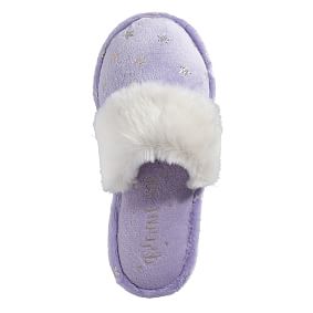 XL Lavender Shimmer Star Slippers