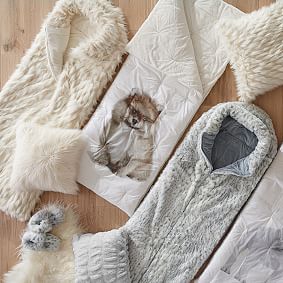 Winter Fox Faux-Fur Sleeping Bag