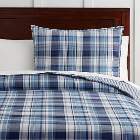 Pacific Plaid Duvet Cover