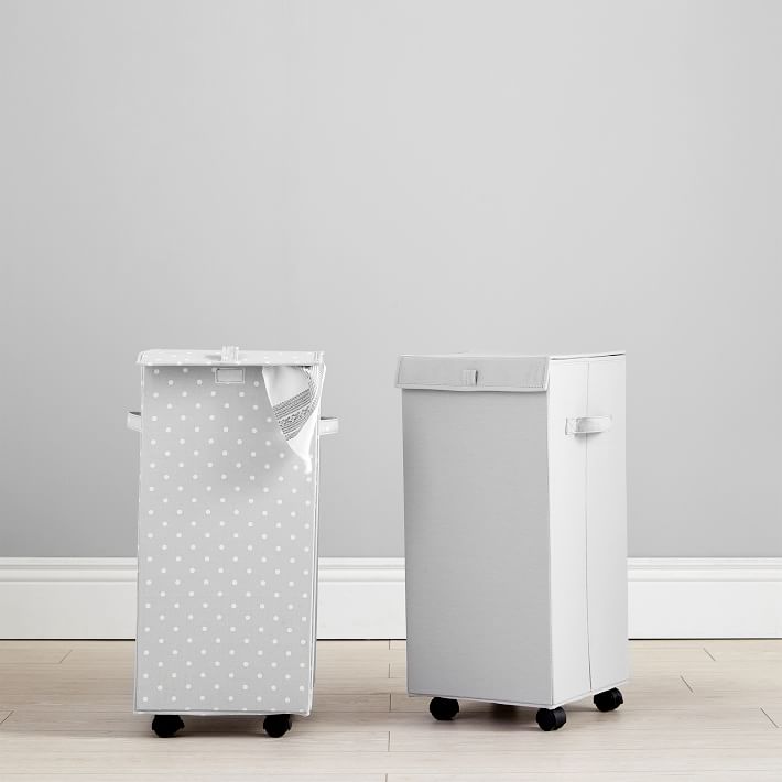 Wheeled Laundry Hamper With Lid