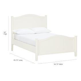 Beadboard Curved Headboard Bed &amp; Trundle