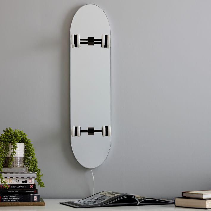 Skateboard Mirror Wall Light