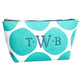 Surf Swell Beauty Pouch, Pool Oversized Dots