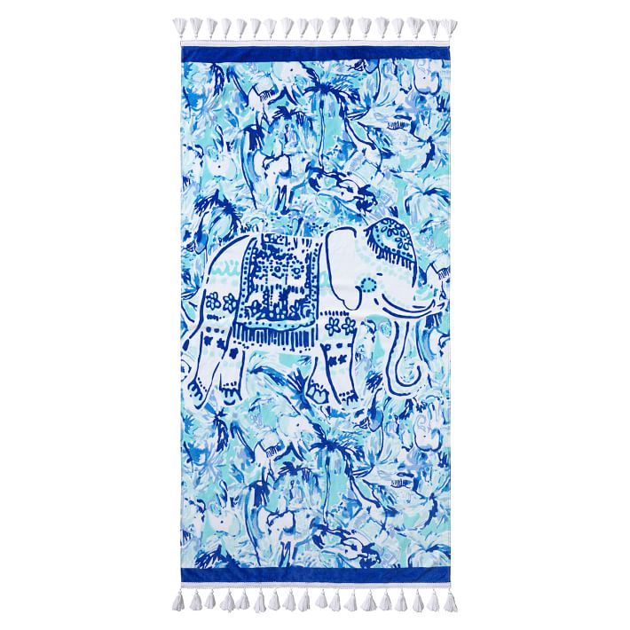 Lilly Pulitzer Elephant Appeal Beach Towel