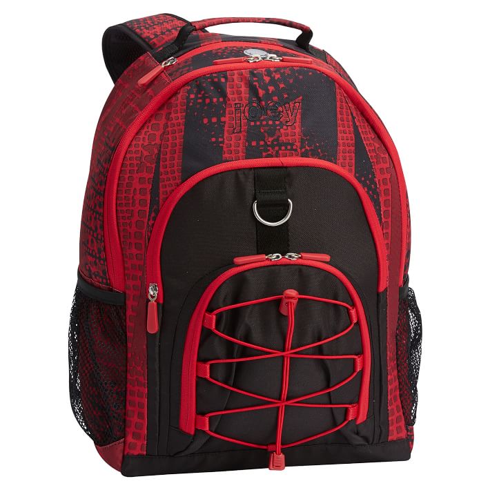 Gear-Up Red Blocked Treads Backpack