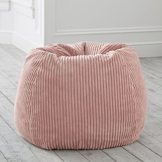 Chamois Blush Bean Bag Chair Slipcover Pottery Barn Teen