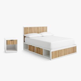 west elm x pbt Quinn Storage Bed & Nightstand Set | Pottery Barn Teen