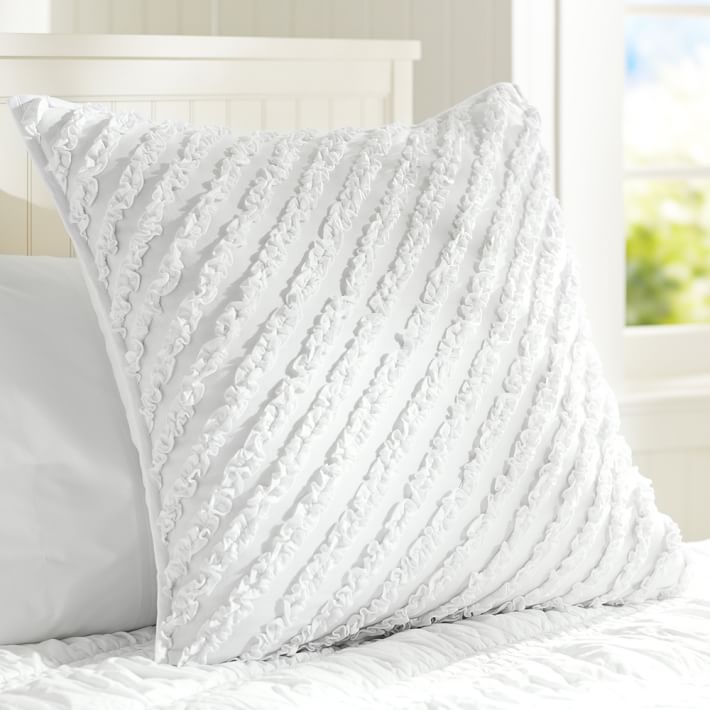 Fave Tee Ruffle Pillow Cover