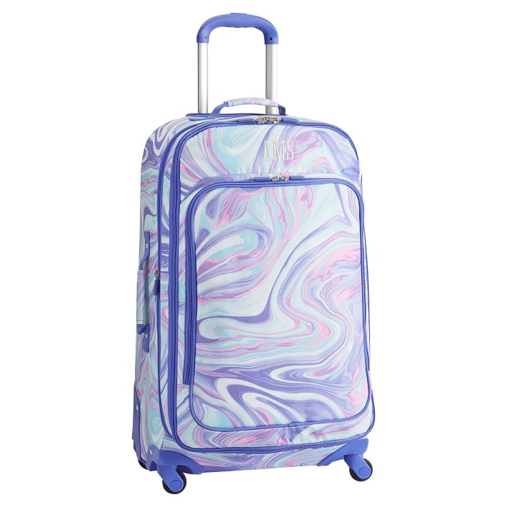 Jet-Set Pink/Purple Marble Checked Spinner