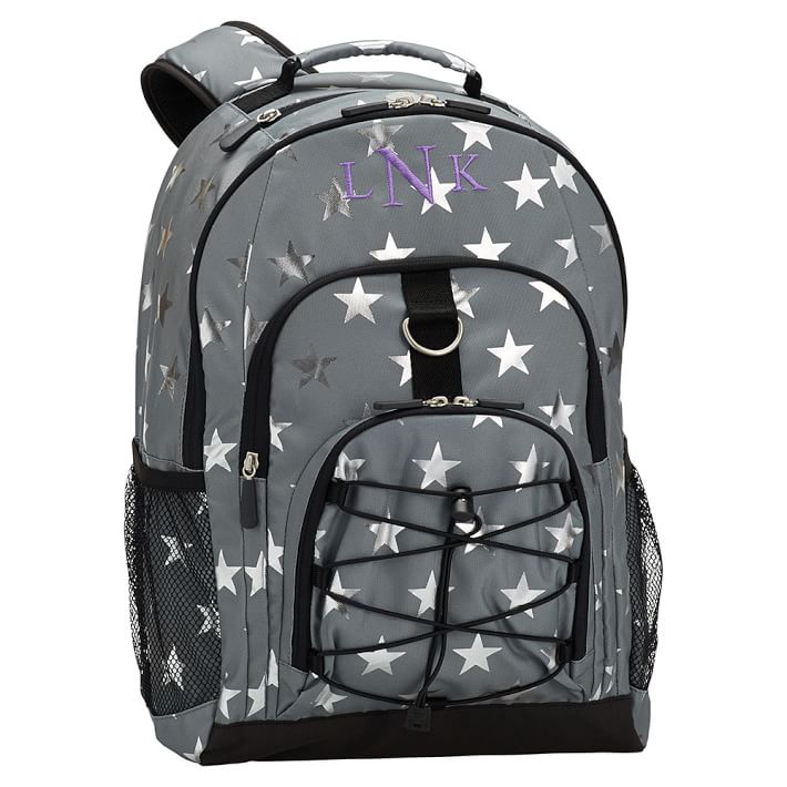 Gear-Up Shine Bright Stars Backpack, Gray
