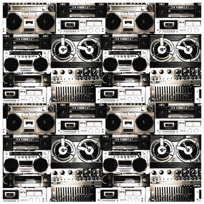 Boom Boxes Wall Mural