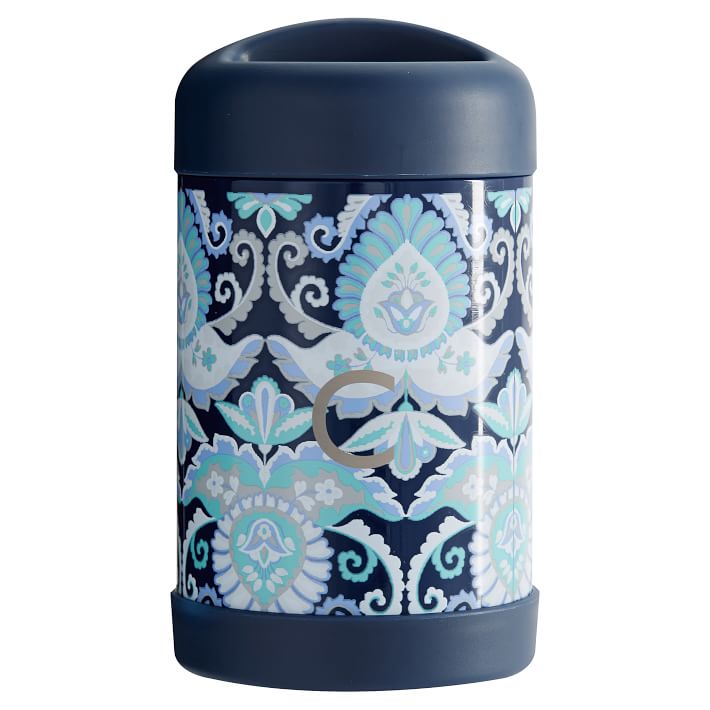 Navy Deco Medallion Hot/Cold Container