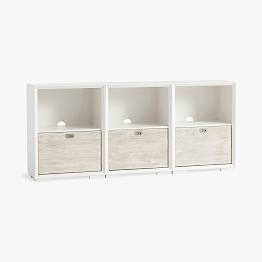 Callum 75" Triple 1-Drawer Wide Storage Cabinet