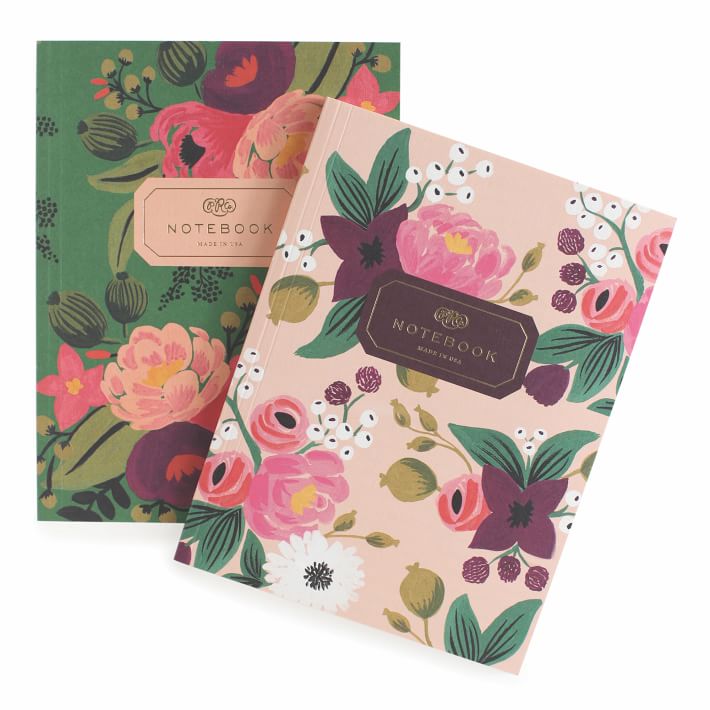 Rifle Paper Co. Vintage Blossoms Notebooks, Set of 2