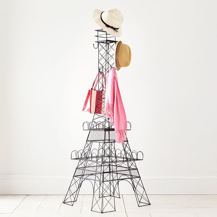 Eiffel Tower Hat &amp; Scarf Storage