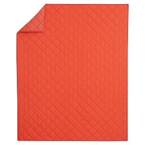 Finley Solid Quilt, Orange