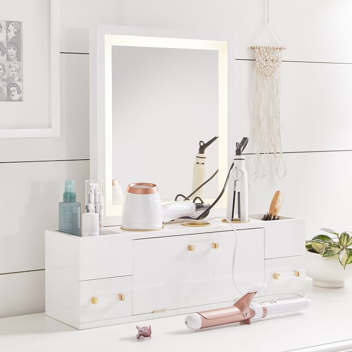 Light Up Beauty Storage Mirror